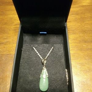 Jade and Silver Necklace